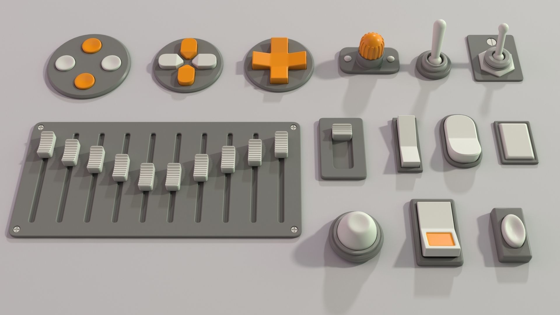 Industrial Kitbash - 2 - 105 pieces 3D model_8