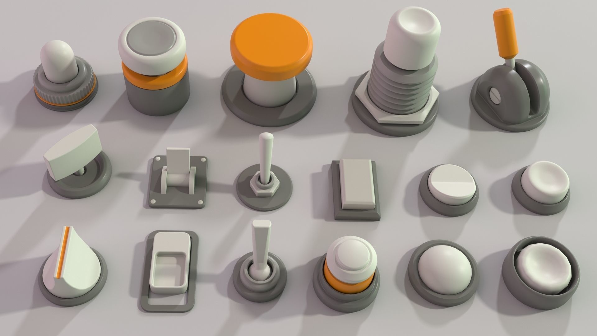 Industrial Kitbash - 2 - 105 pieces 3D model_9