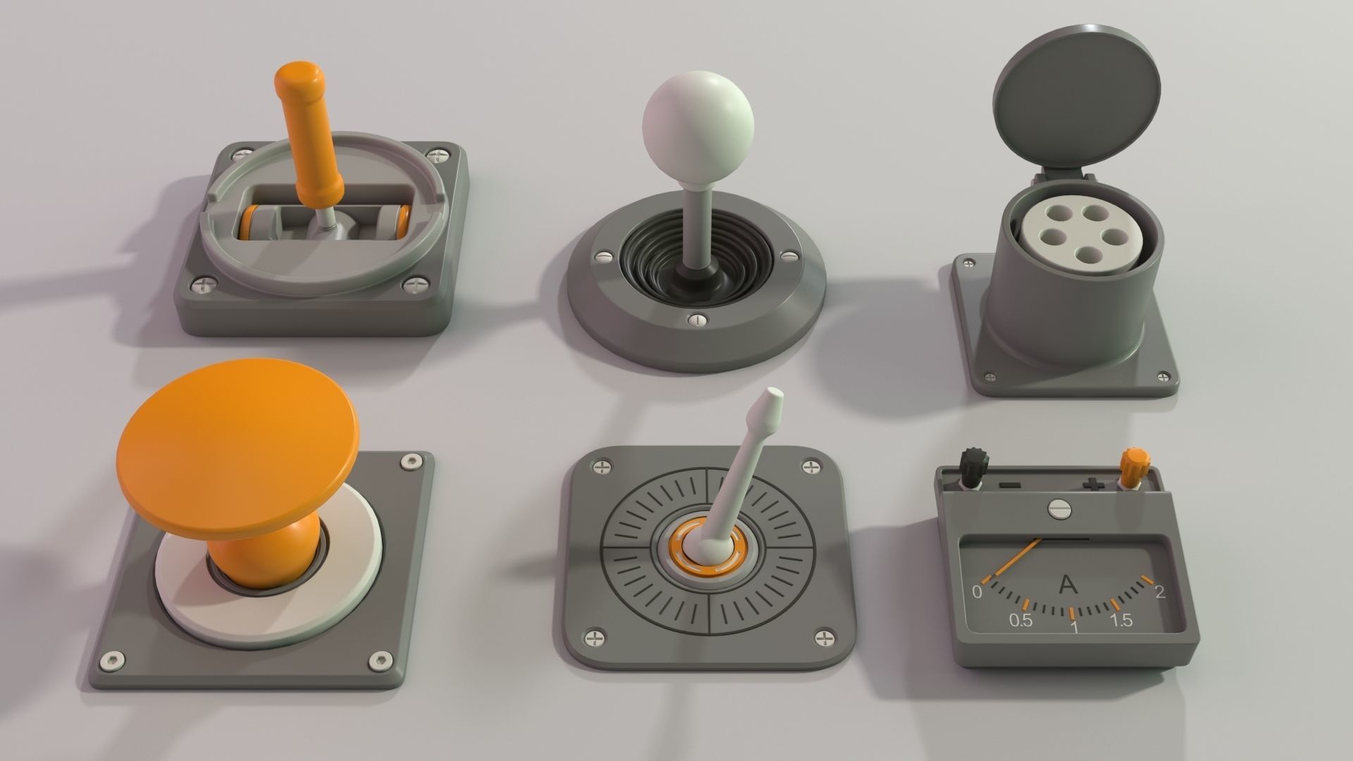 Industrial Kitbash - 2 - 105 pieces 3D model_6