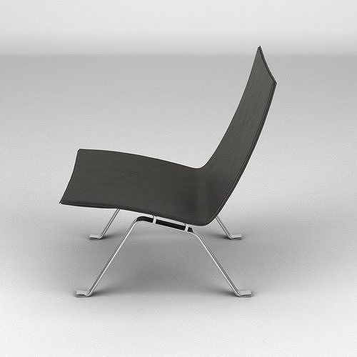 Poul Kjaerholm Style PK22 Chair 3D model 2