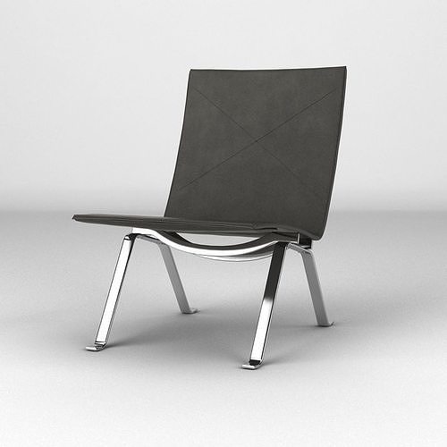 Poul Kjaerholm Style PK22 Chair 3D model 5