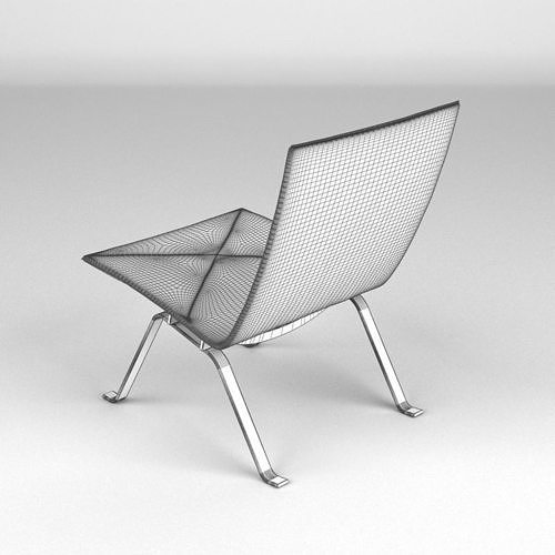 Poul Kjaerholm Style PK22 Chair 3D model 7