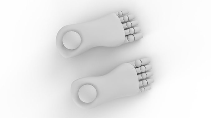 Mannequin feet Low-poly 3D model