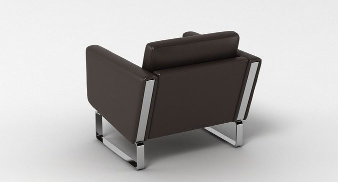 Hans J Wegner CH101 Chair 3D model 5