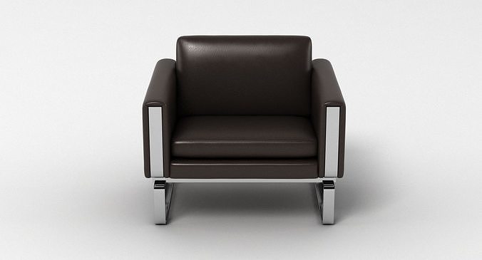 Hans J Wegner CH101 Chair 3D model 2