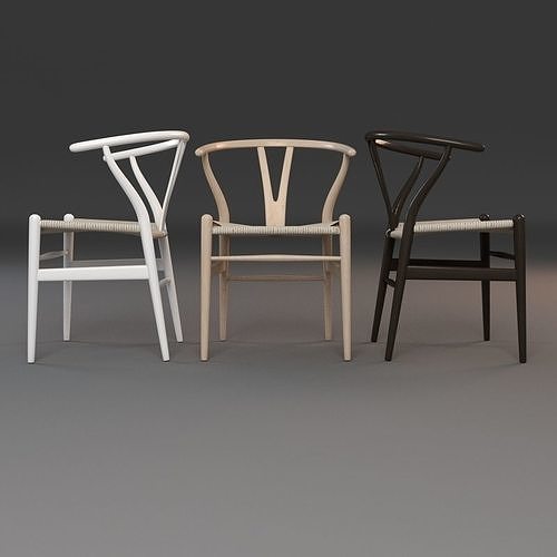 Wishbone Chair 3D model 2