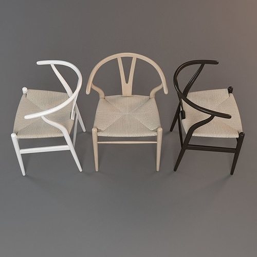 Wishbone Chair 3D model 3