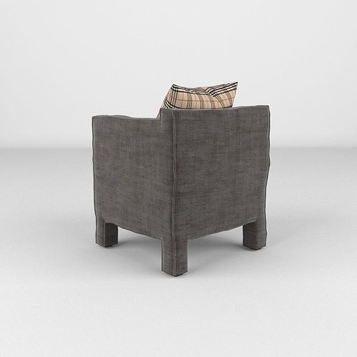 Baxter Chair 3D model 4