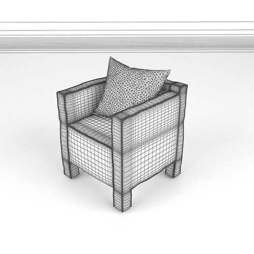 Baxter Chair 3D model 5
