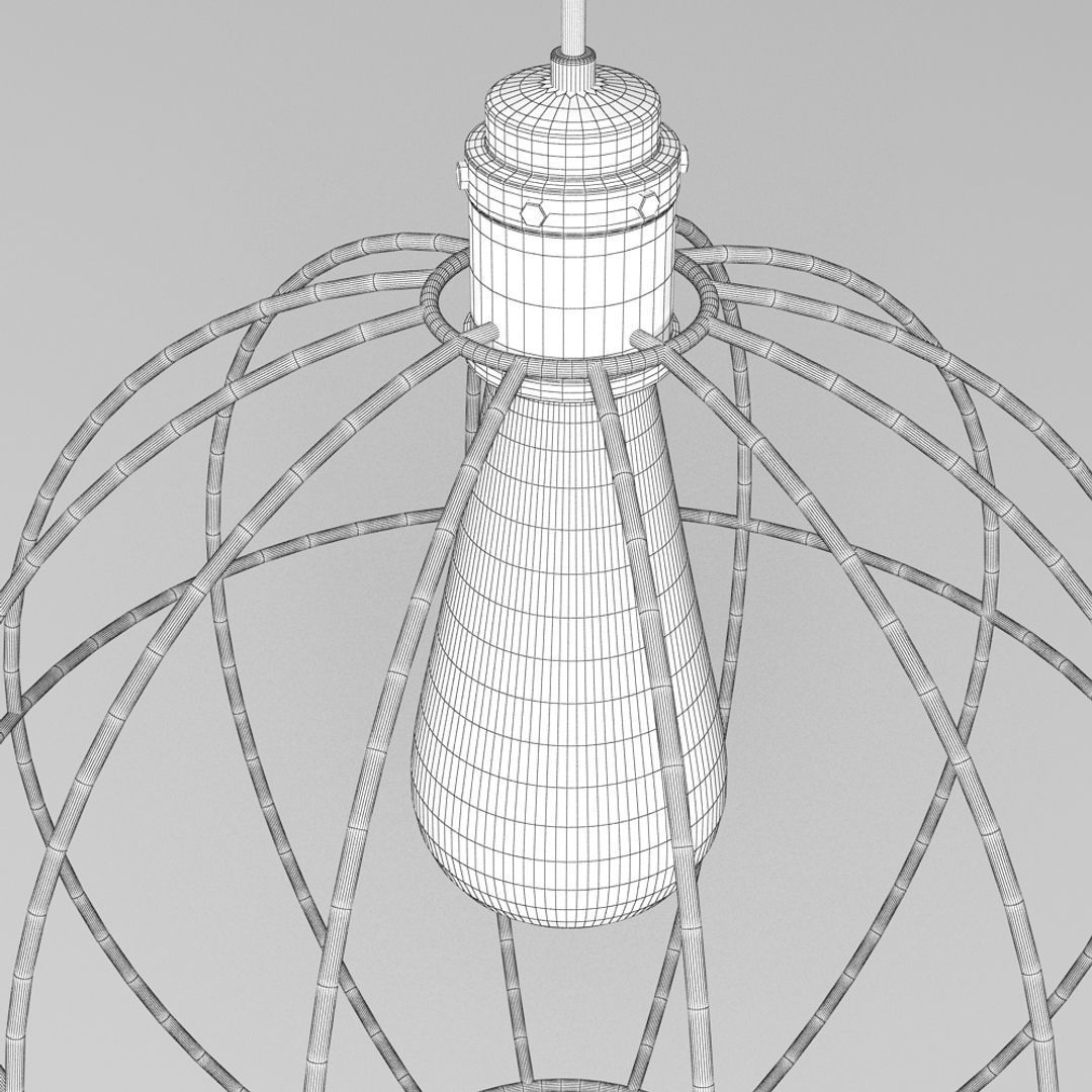 Hanging Lamp 015 3D model_6
