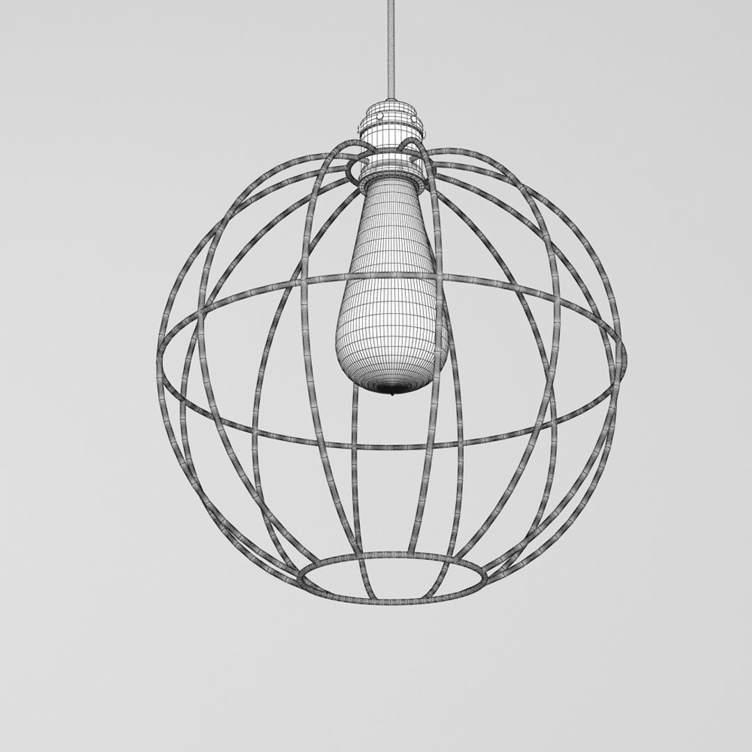 Hanging Lamp 015 3D model_4