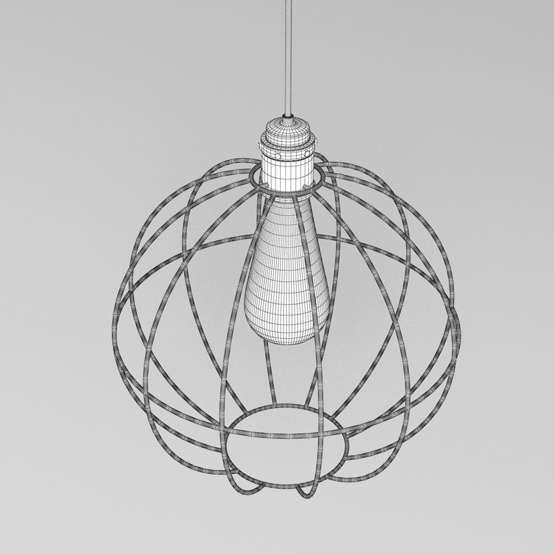 Hanging Lamp 015 3D model_5