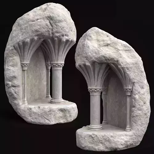 stone sculptures 3D model