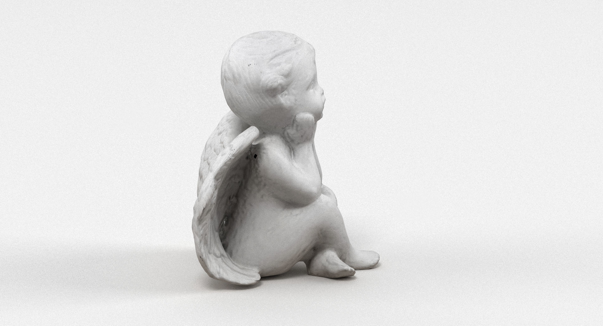 Angel Statuette 004 3D model_1