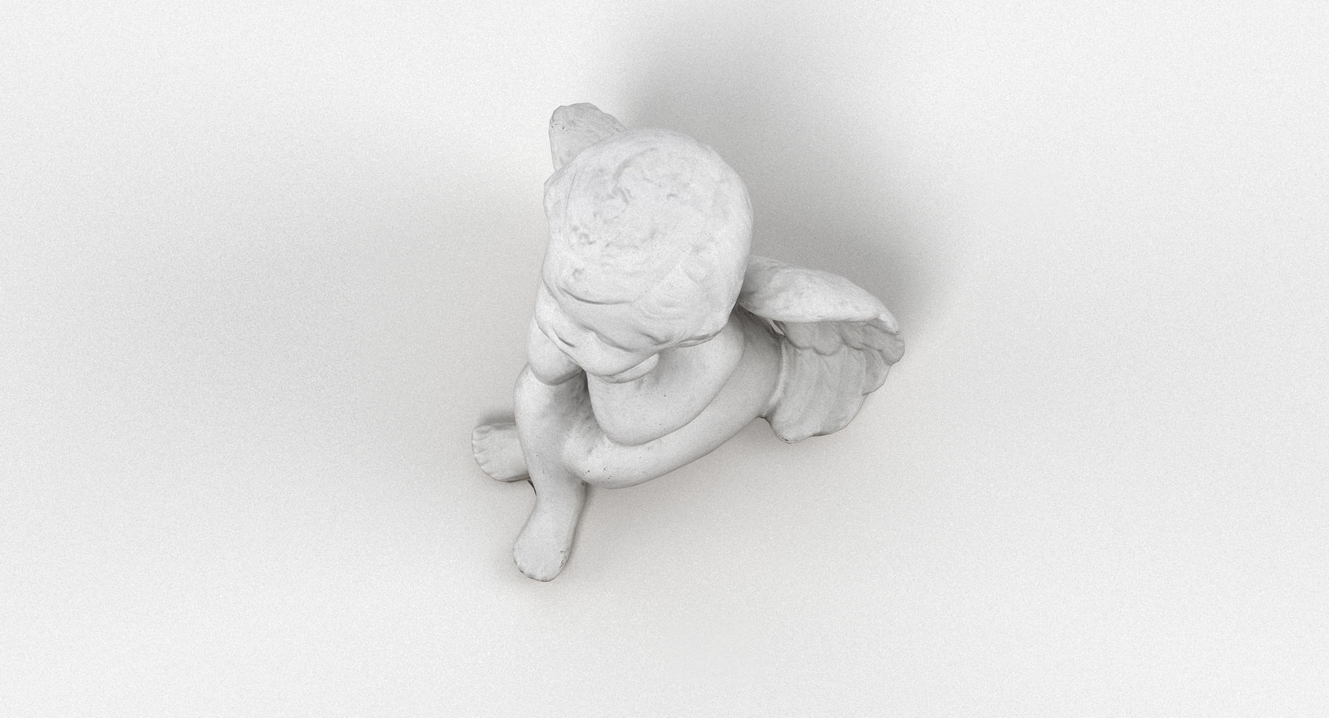 Angel Statuette 004 3D model_7