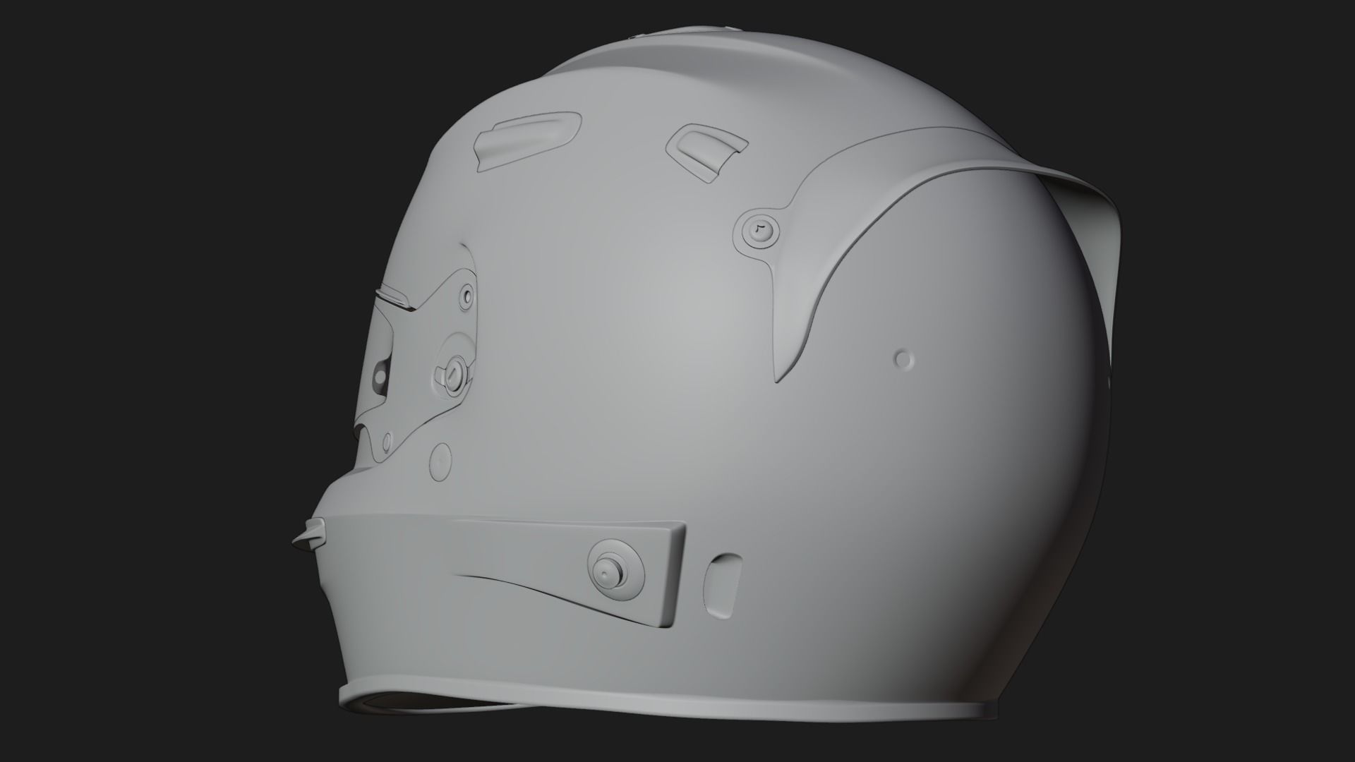 Racing Helmet Free 3D model_8