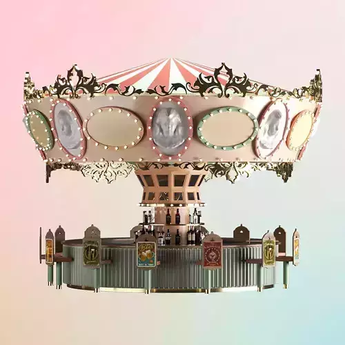  Carousel Bar Lounge 3D model