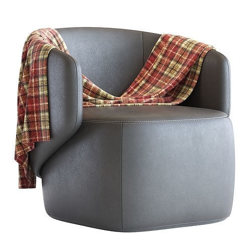 Crescent  Armchair 3D model 7