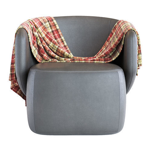 Crescent  Armchair 3D model 5