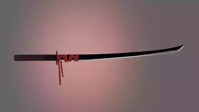 The forbidden katana  Low-poly game ready