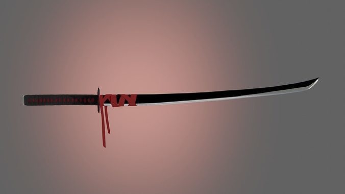 The forbidden katana  Low-poly game ready Low-poly 3D model
