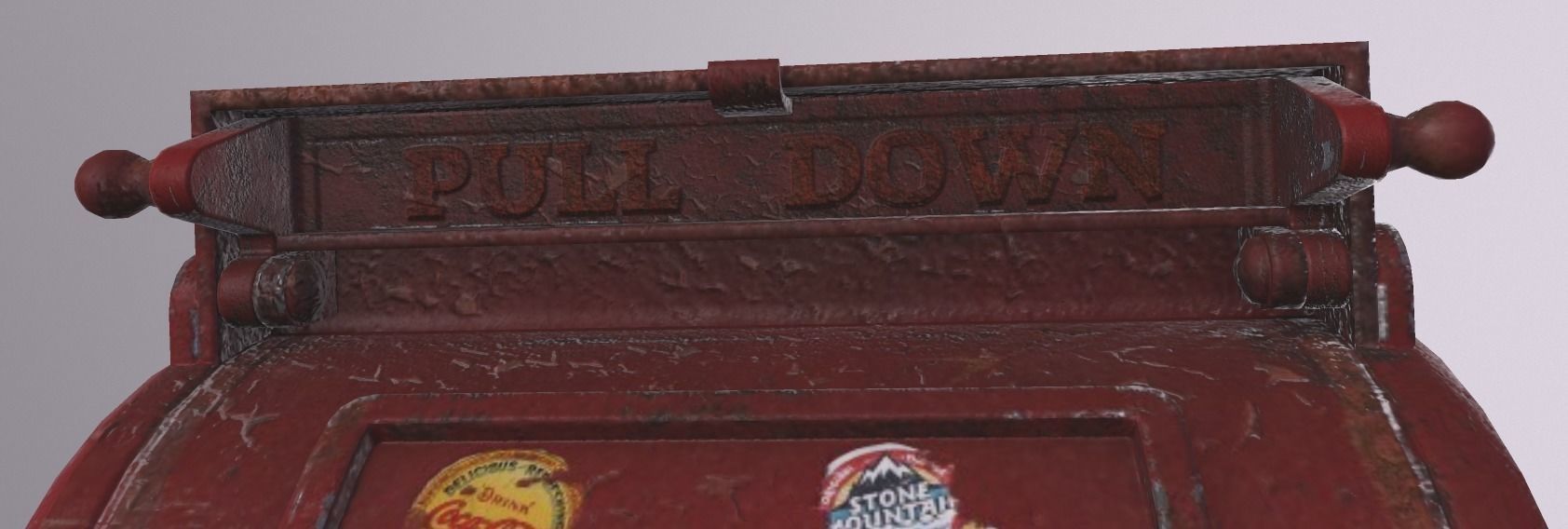 old us mailbox Low-poly 3D model_6