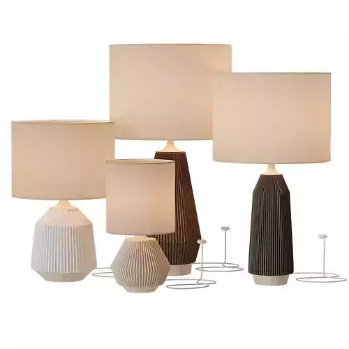 Westelm Roar Rabbit Ripple Ceramic Table Lamp