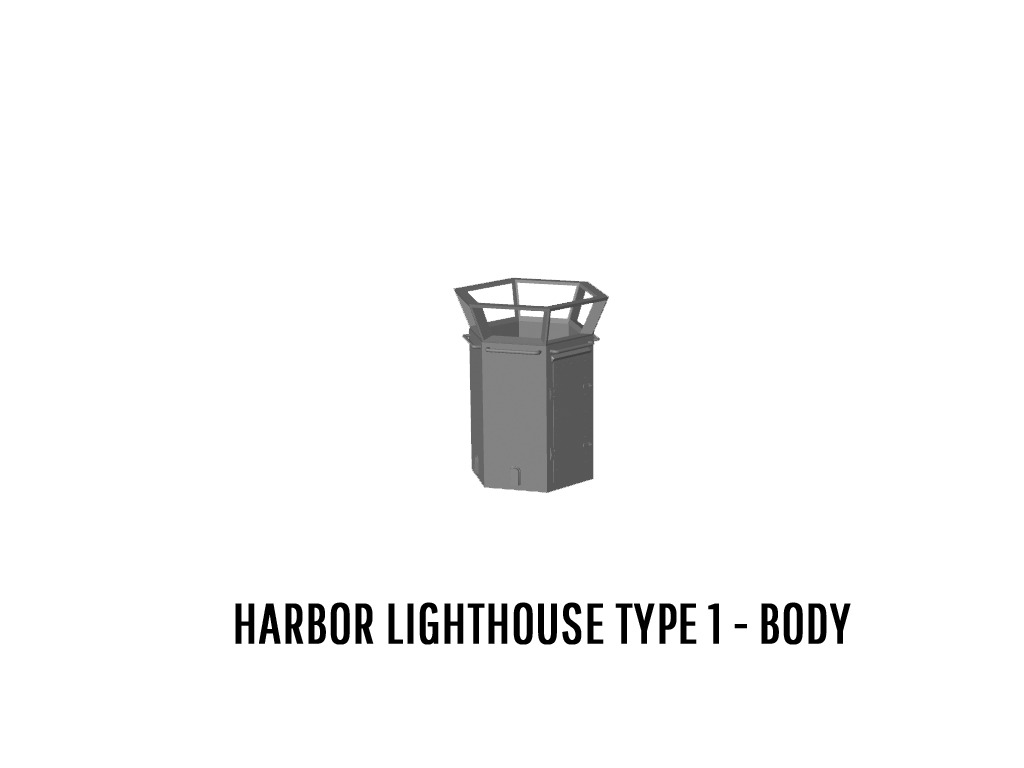 DET-0032 Harbour Detail set H0-scale 3D print model 3D print model_3