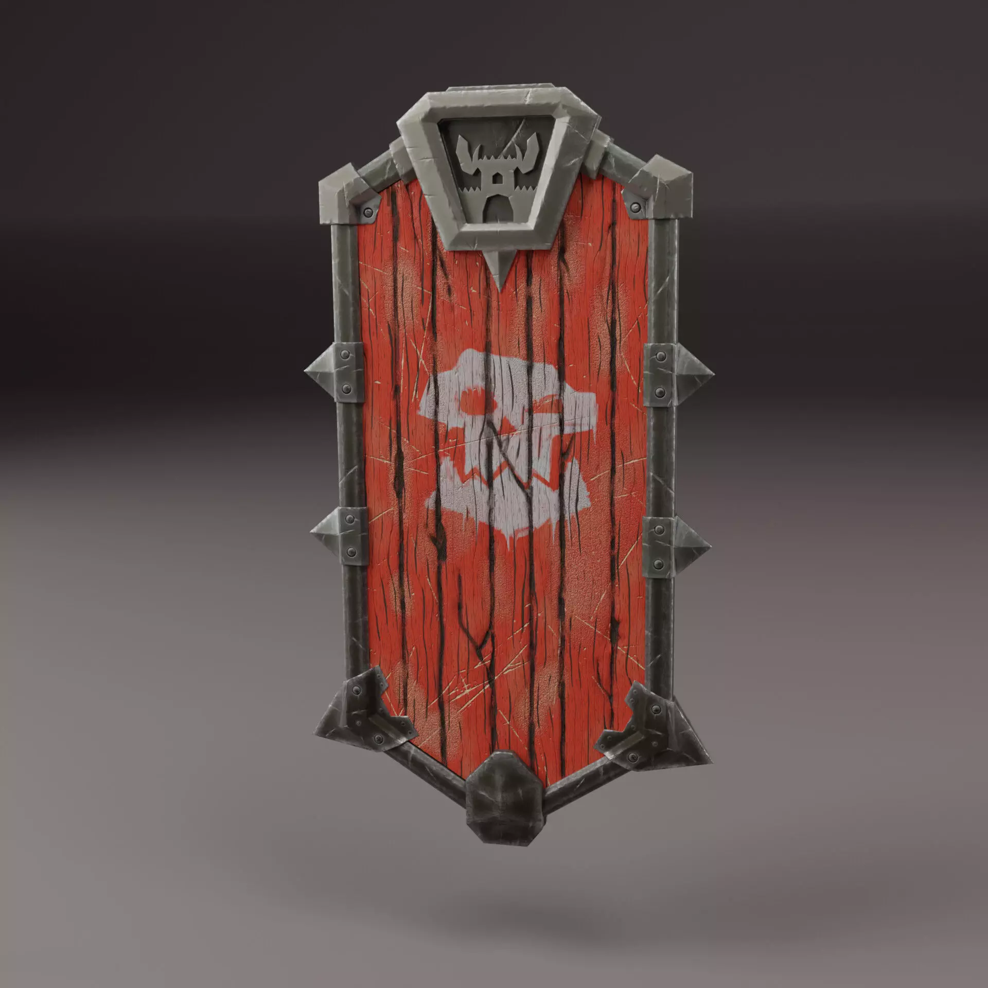 Orcs shield Low-poly 3D model
