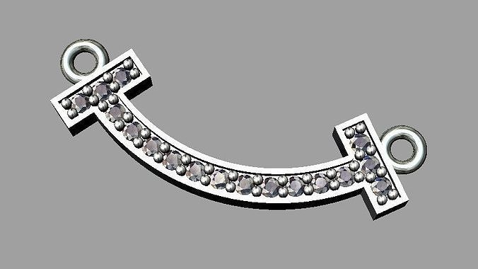 Tiffany-t-Smile Pendant 3D print model
