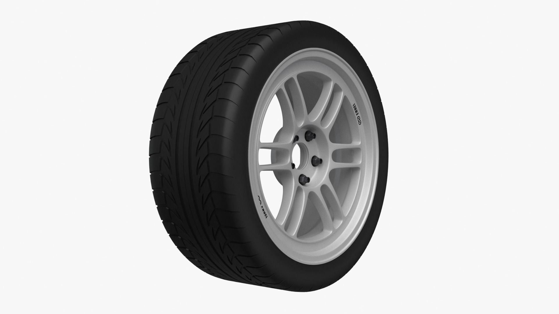 Enkei RPF1 Wheel Rim 3D model_15