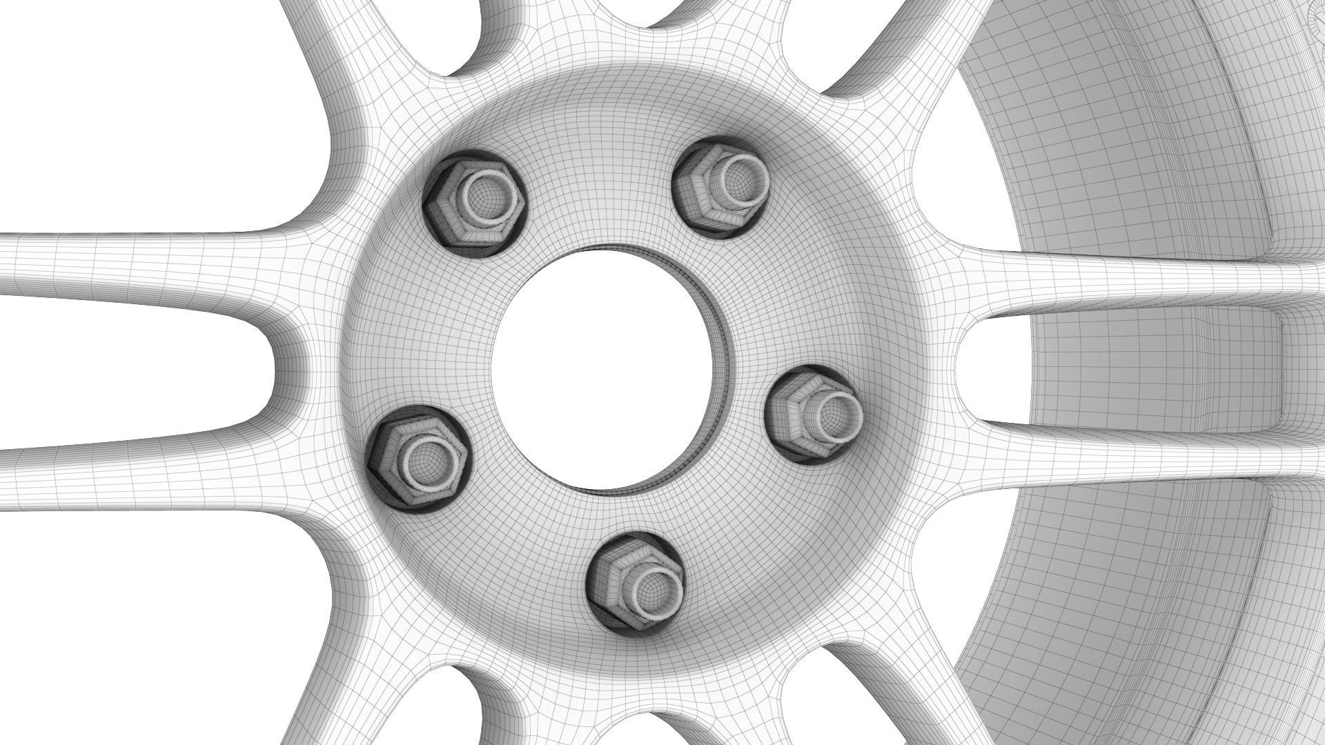 Enkei RPF1 Wheel Rim 3D model_25