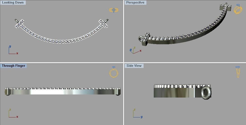 Tiffany-t-Smile Pendant  3D print model_1