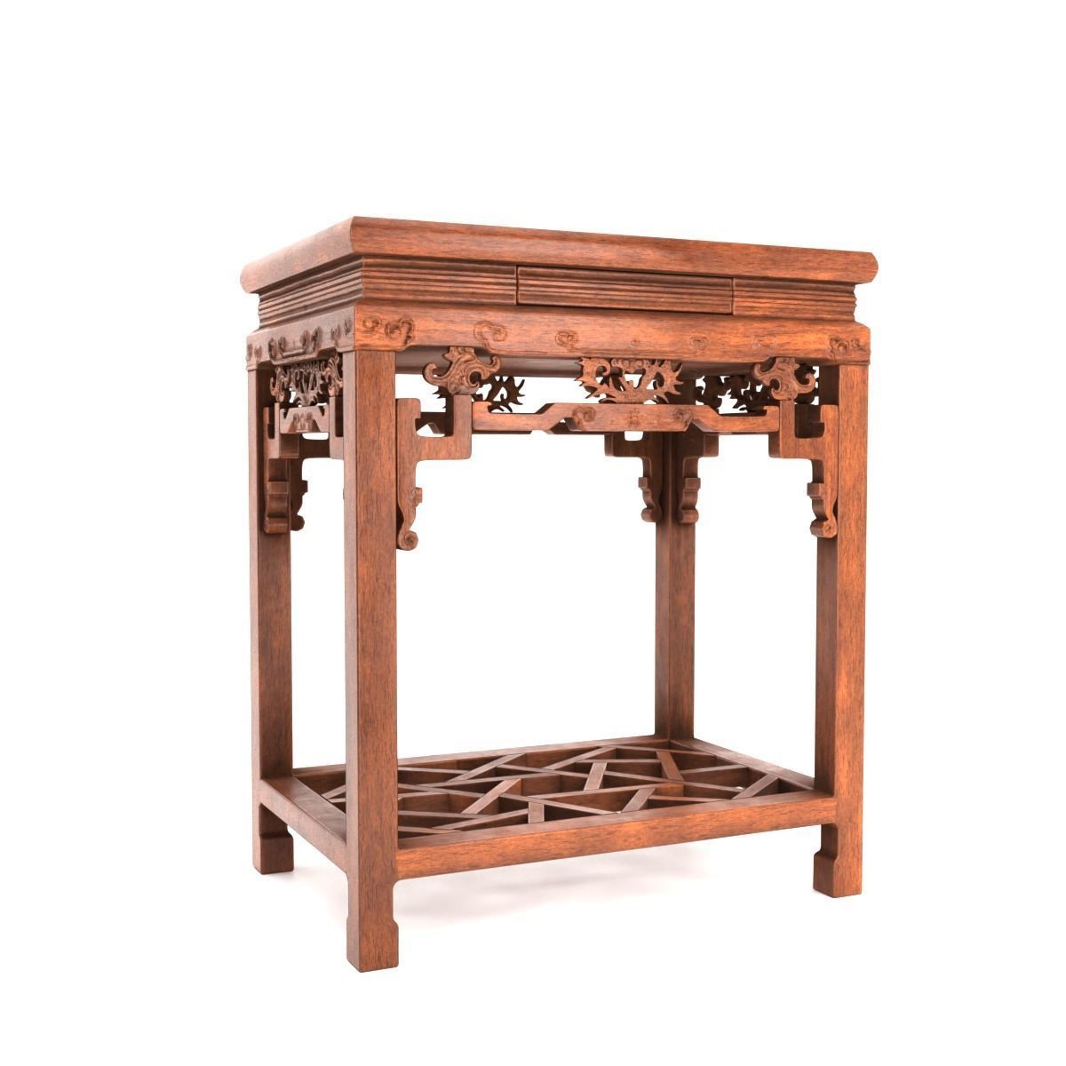 Chinese Console Table 3D model_1