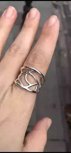 Adjustable Fashion 3D Print Ring with Real Photography