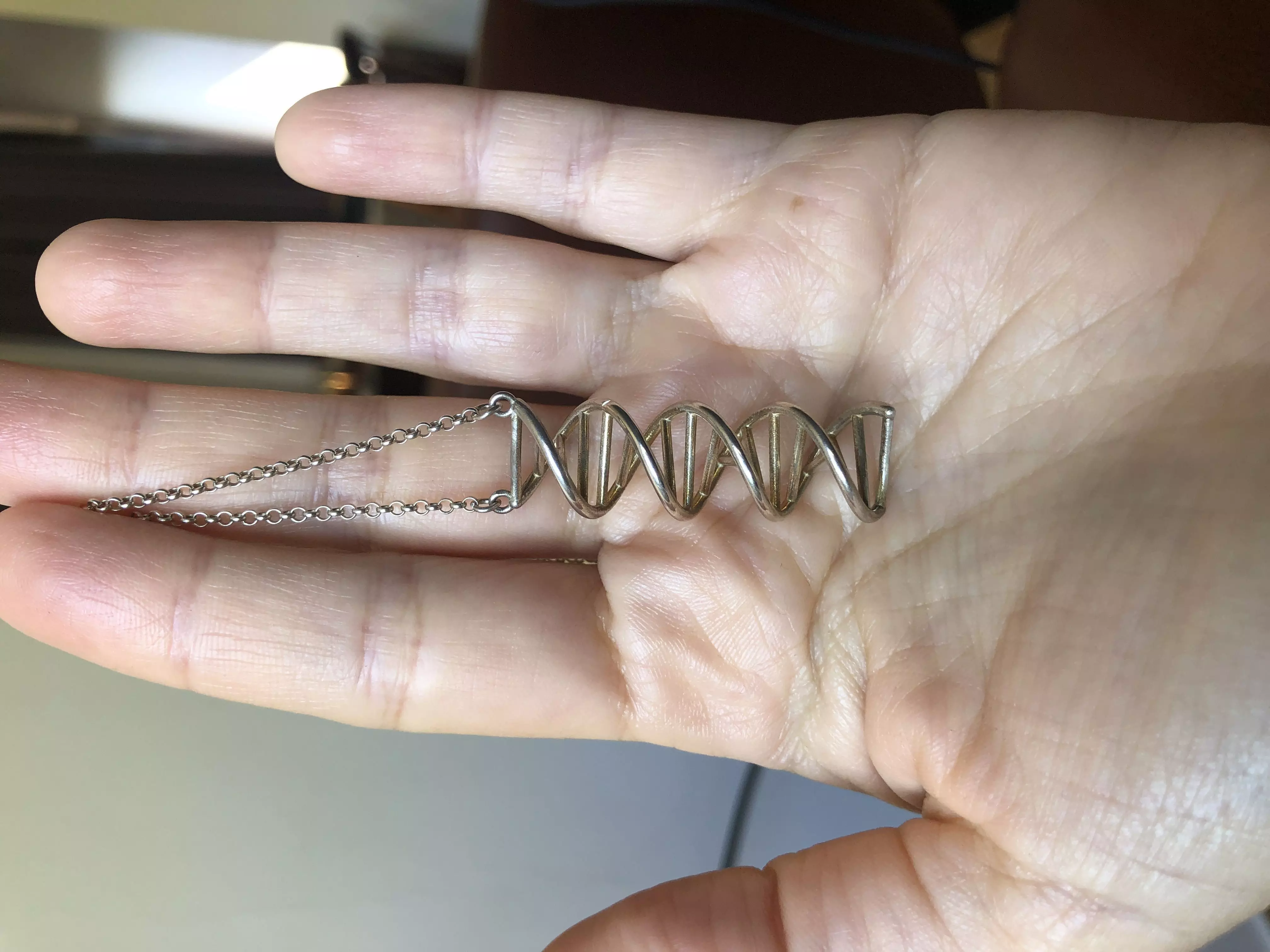 DNA Necklage 3D Printable File with Real Photography 3D print model