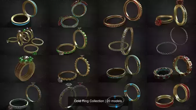 Gold Ring Collection Gold Ring Collection