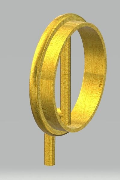 CG110 metal ring 3D print model_4