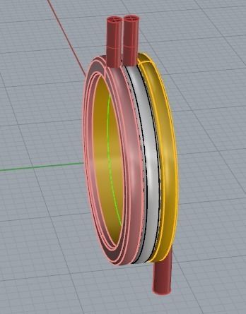 CG110 metal ring 3D print model_1