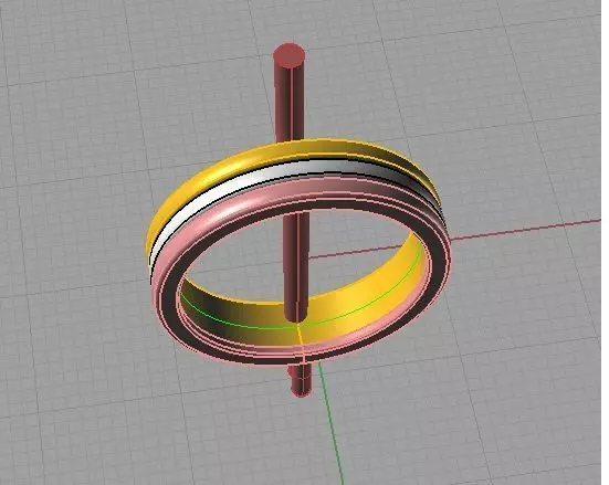 CG110 metal ring 3D print model_0