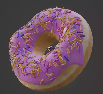Donut with sprinkles