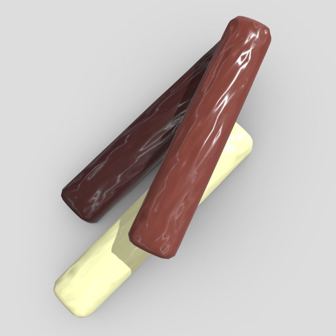 Chocolate Bar 3 Low-poly 3D model_7