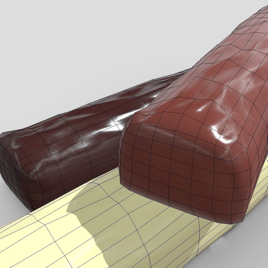 Chocolate Bar 3 Low-poly 3D model_14