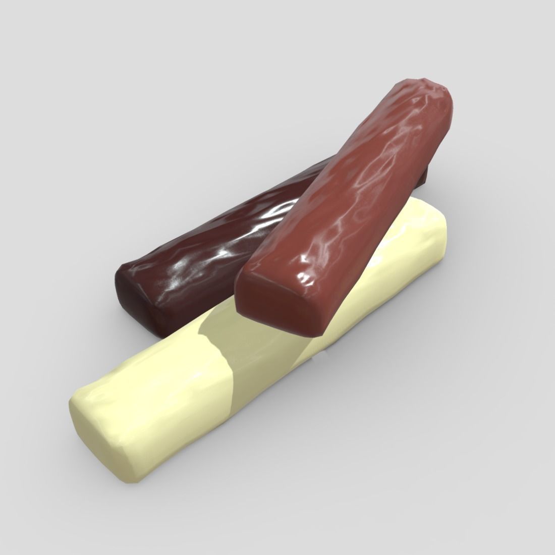 Chocolate Bar 3 Low-poly 3D model_5