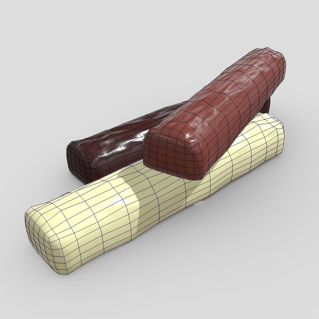 Chocolate Bar 3 Low-poly 3D model_12