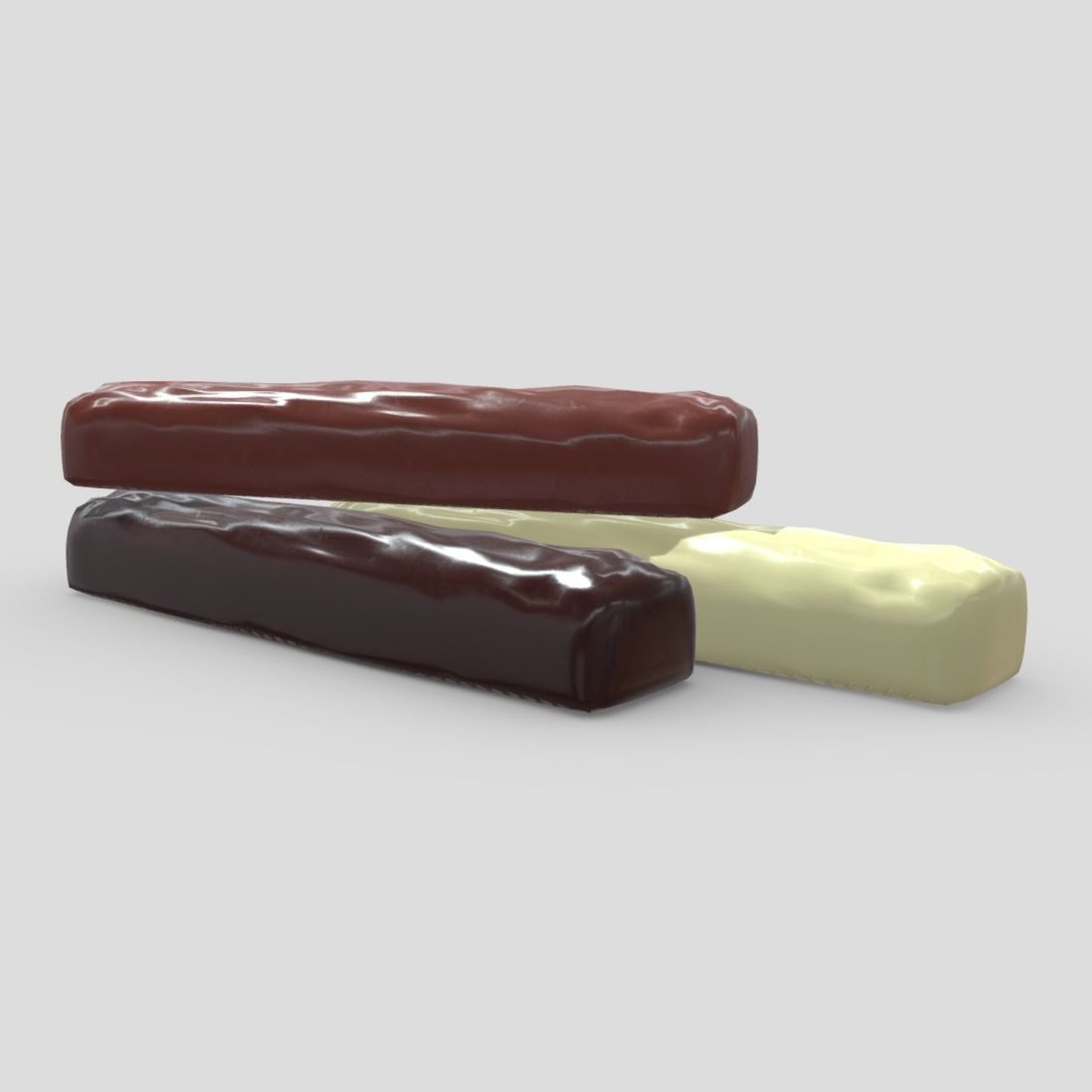 Chocolate Bar 3 Low-poly 3D model_3