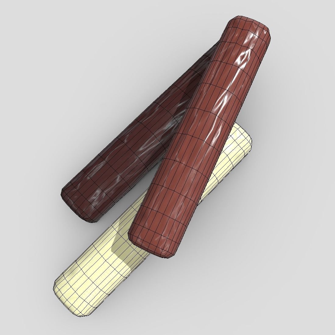 Chocolate Bar 3 Low-poly 3D model_8