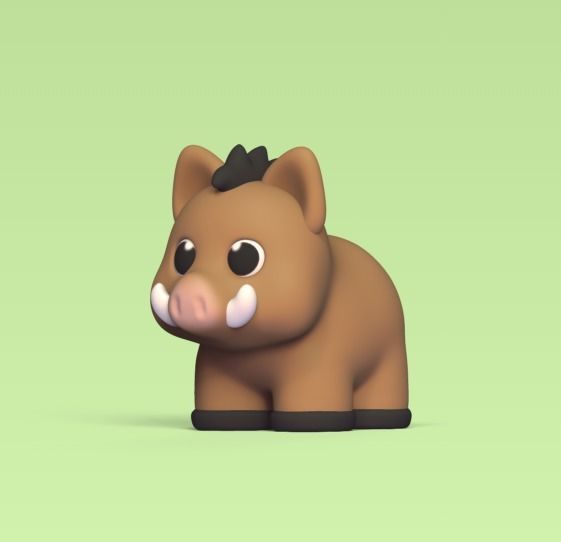 Little Boar 3D print model_1