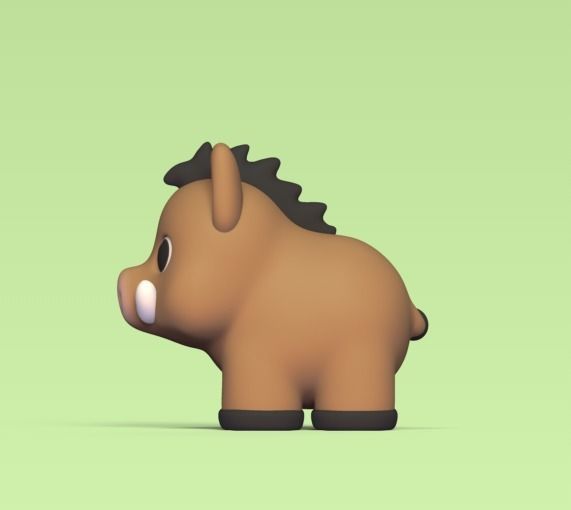 Little Boar 3D print model_2