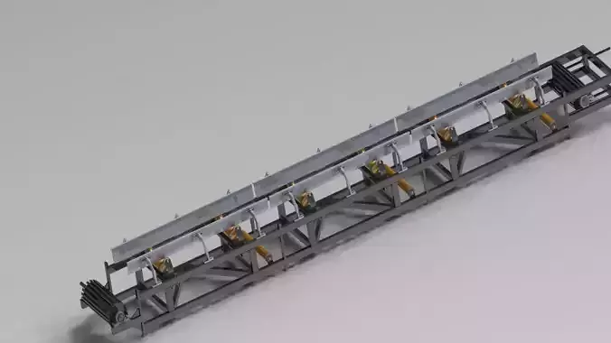 5 meters 500 mm WIDTH V TYPE BELT CONVEYOR WITH SCRAPER